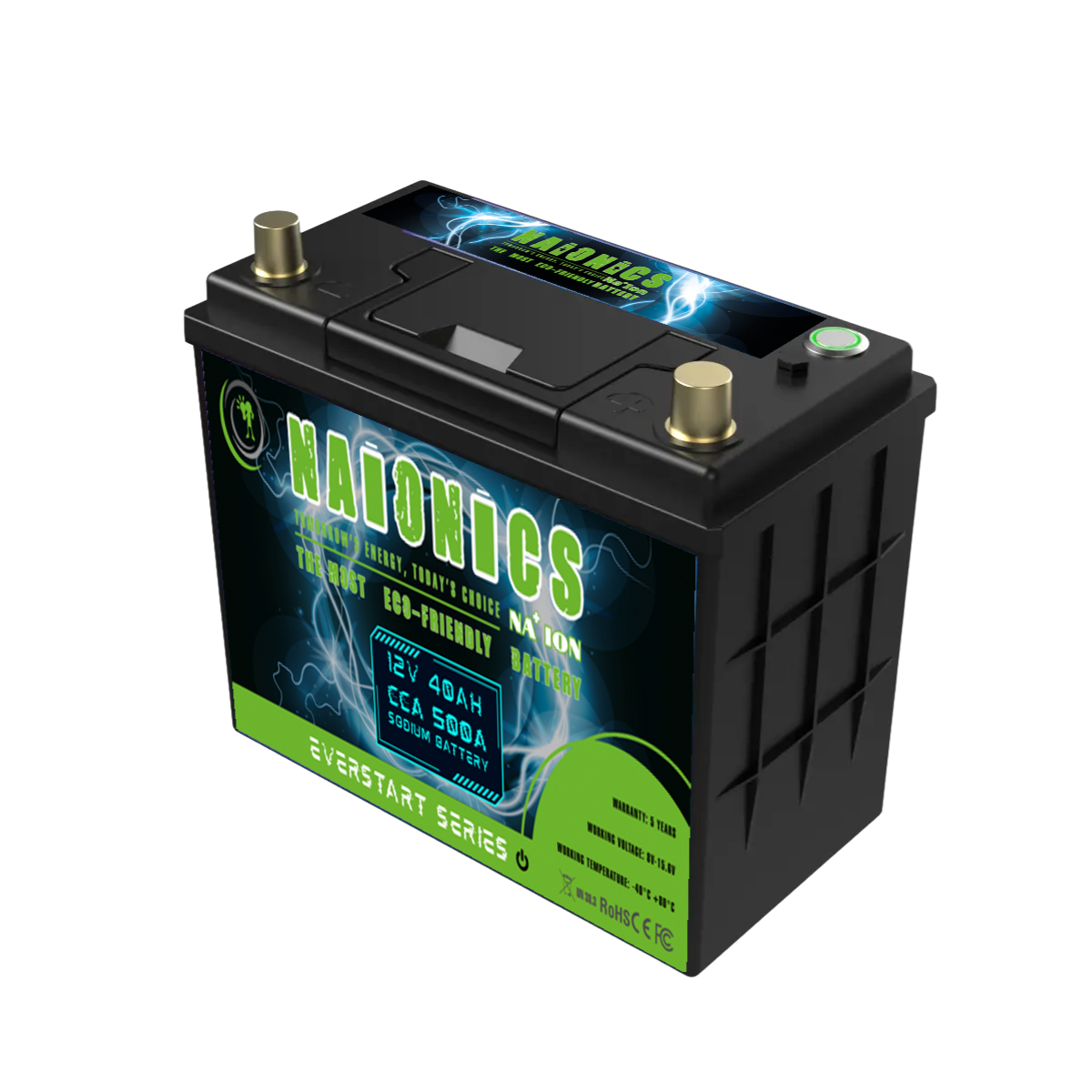 Batteria al Sodio 12V 40Ah EverStart Series NA1204001SN