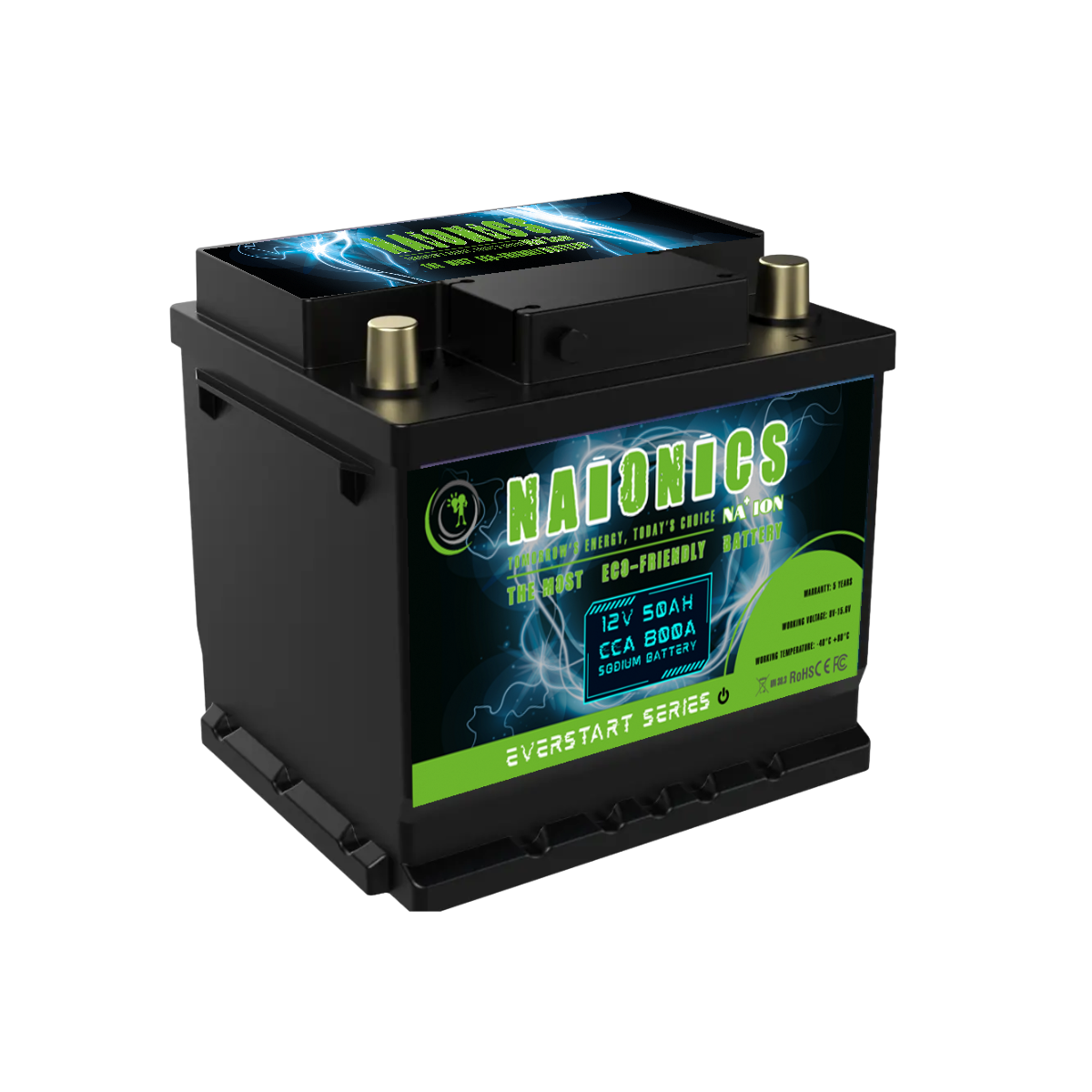 Batteria al Sodio 12V 50Ah EverStart Series NA1205001SB