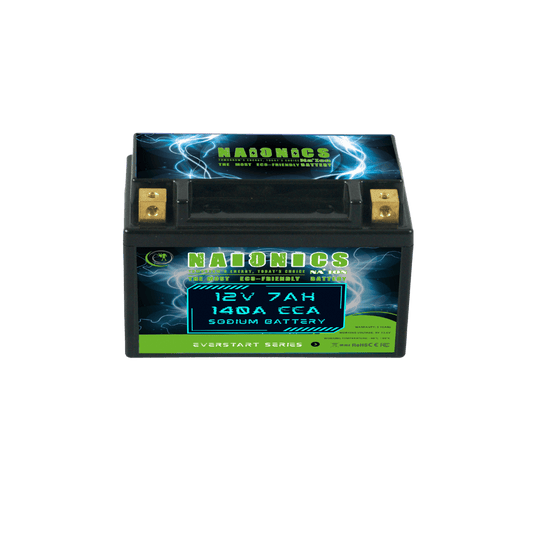 NAIONICS 12V 7Ah 160A CCA - Batteria al Sodio Avviamento Moto EverStart Series NAM12N9
