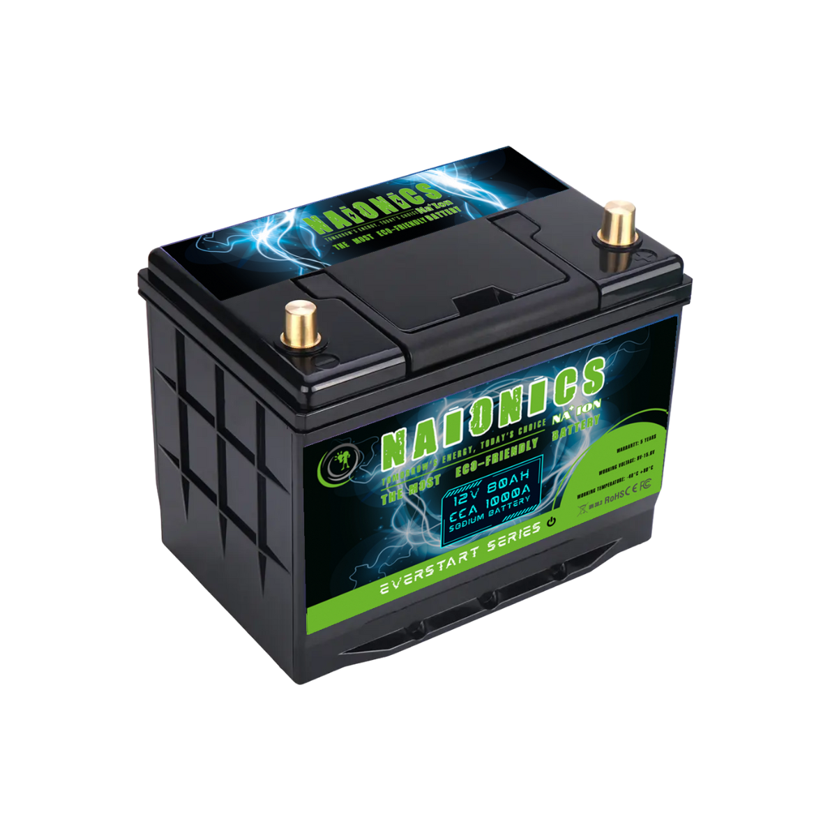 Batteria al Sodio 12V 80Ah EverStart Series NA1208001SB